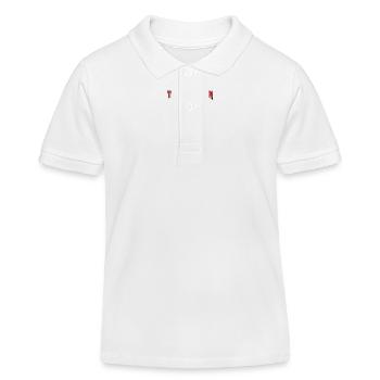 Echoes of the Forgotten – Dark Horror Design - Kids Organic Polo Shirt by Stanley/Stella - white - Front