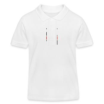 Grill Support Team Grillen - Kinder Organic Poloshirt Mini Sprinter von Stanley/Stella - Weiß - Vorne