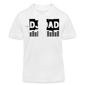 DJ DAD Turntable Equalizer - Kinder Organic Poloshirt Mini Sprinter von Stanley/Stella - Weiß - Vorne