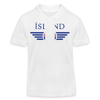 Islande Merveilles naturelles T-shirt - Polo enfant bio Stanley/Stella - blanc - Devant