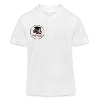 Learn Always, Lead Always - Kinder Organic Poloshirt Mini Sprinter von Stanley/Stella - Weiß - Vorne
