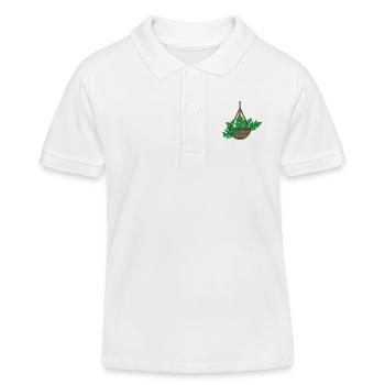 Plante d’intérieur - Polo enfant bio Stanley/Stella - blanc - Devant