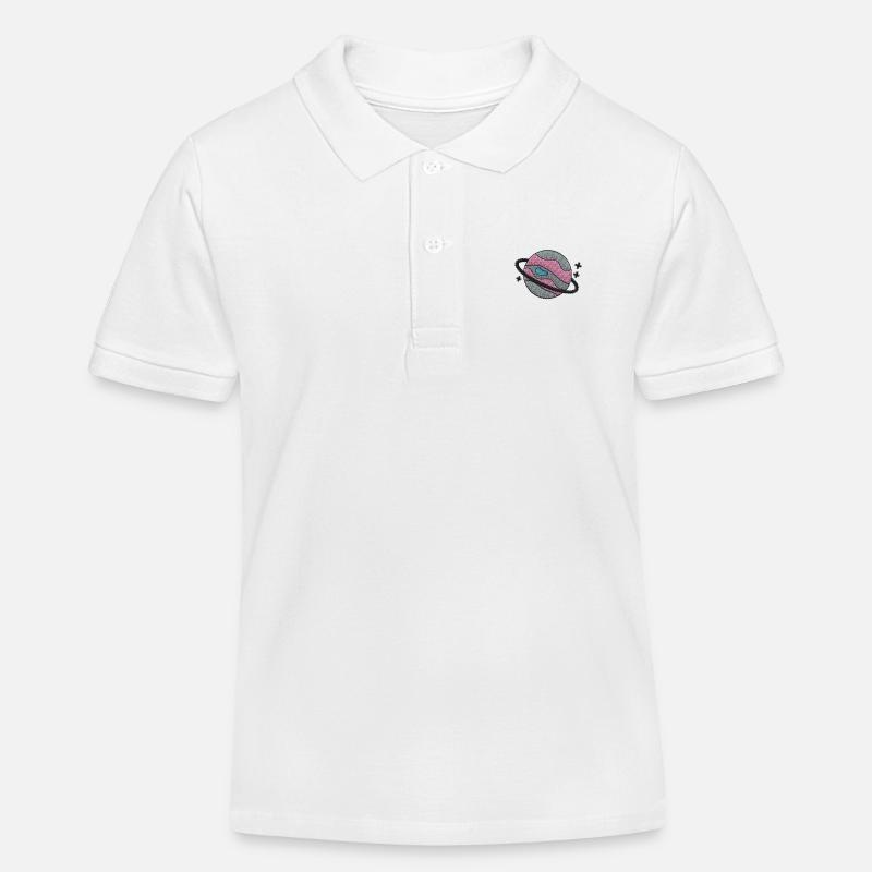 Saturne - Polo enfant bio Stanley/Stella - blanc