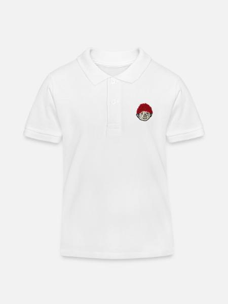 Das Sams Als Stick-Design - Kinder Organic Poloshirt Mini Sprinter von Stanley/Stella - Weiß