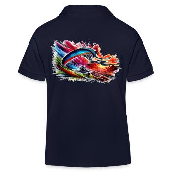 Paragleiter - Kinder Organic Poloshirt Mini Sprinter von Stanley/Stella - Navy - Hinten
