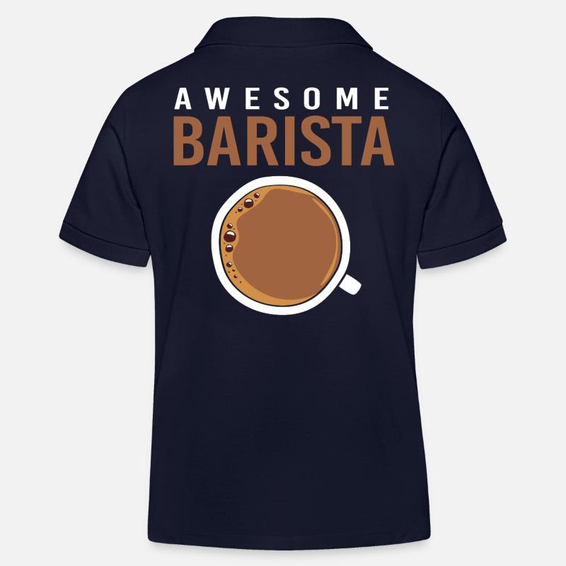 Espresso Kaffee Koffein Barista - Kinder Organic Poloshirt Mini Sprinter von Stanley/Stella - Navy