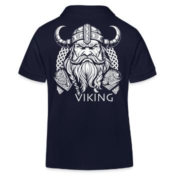 Wikinger - Kinder Organic Poloshirt Mini Sprinter von Stanley/Stella - Navy - Hinten