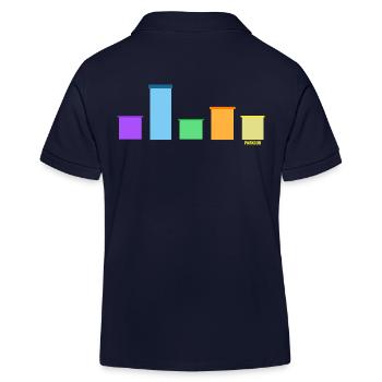 Parkour Arc-en-ciel-Parkour-Art Freerunning - Polo enfant bio Stanley/Stella - bleu marine - Dos