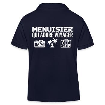 Reisende & Schreiner: Leidenschaft & Entdeckung - Kinder Organic Poloshirt Mini Sprinter von Stanley/Stella - Navy - Hinten