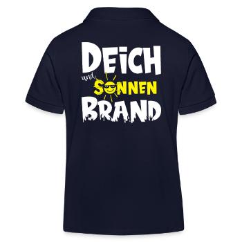 Deich und Sonnenbrand für Camping Urlaub - Kinder Organic Poloshirt Mini Sprinter von Stanley/Stella - Navy - Hinten