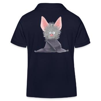Chauve-souris, Noctambule, Suceur De Sang, Faune, Bébé - Polo enfant bio Stanley/Stella - bleu marine - Dos