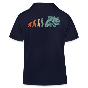 Parc D’attractions, Foire, Fête foraine, Fête foraine - Polo enfant bio Stanley/Stella - bleu marine - Dos