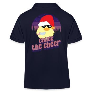 Chuck the Cheer - Ente mit Messer Duck with Knife - Polo enfant bio Stanley/Stella - bleu marine - Dos