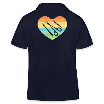 Chirurgisch-technischer Assistent Chirurg - Kinder Organic Poloshirt Mini Sprinter von Stanley/Stella - Navy - Hinten