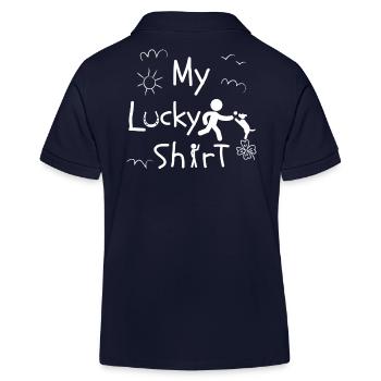Hund Hundehalter Zubehör Hundliebhaber - Kinder Organic Poloshirt Mini Sprinter von Stanley/Stella - Navy - Hinten