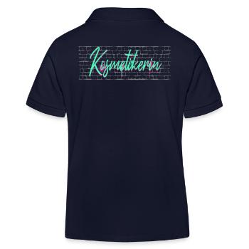 Maskenbildner Abschluss-Geschenk Kosmetikerin - Kinder Organic Poloshirt Mini Sprinter von Stanley/Stella - Navy - Hinten