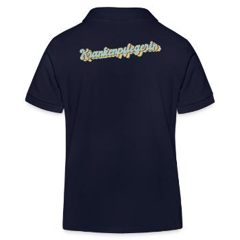 Pflegekraft Abschluss-Geschenk Krankenpflegerin - Kinder Organic Poloshirt Mini Sprinter von Stanley/Stella - Navy - Hinten