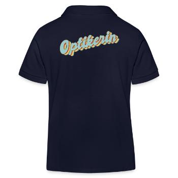 Optiker Abschluss-Geschenk Optikerin - Kinder Organic Poloshirt Mini Sprinter von Stanley/Stella - Navy - Hinten