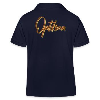 Optiker Abschluss-Geschenk Optikerin - Kinder Organic Poloshirt Mini Sprinter von Stanley/Stella - Navy - Hinten