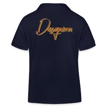 Illustrator Abschluss-Geschenk Designerin - Kinder Organic Poloshirt Mini Sprinter von Stanley/Stella - Navy - Hinten