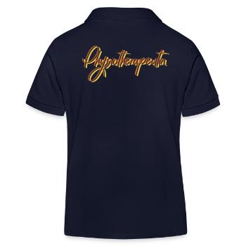 Therapeut Abschluss-Geschenk Physiotherapeutin - Kinder Organic Poloshirt Mini Sprinter von Stanley/Stella - Navy - Hinten