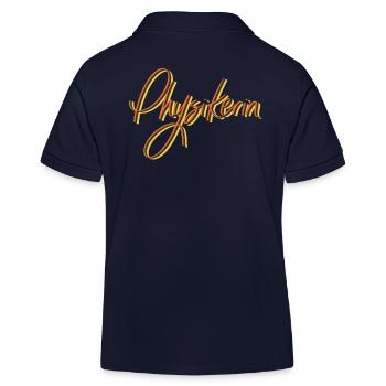 Physik Abschluss-Geschenk Physikerin - Kinder Organic Poloshirt Mini Sprinter von Stanley/Stella - Navy - Hinten