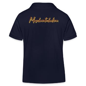 Techniker Abschluss-Geschenk Maschinentechnikerin - Kinder Organic Poloshirt Mini Sprinter von Stanley/Stella - Navy - Hinten