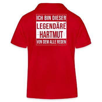 Je suis ce maillot légendaire pour Hartmut - Polo enfant bio Stanley/Stella - rouge - Dos