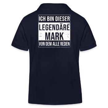 Ich bin dieser legendäre für Mark - Kinder Organic Poloshirt Mini Sprinter von Stanley/Stella - Navy - Hinten