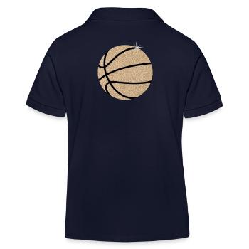 Basketball Players Basketball Players Basketball - Kids Organic Polo Shirt by Stanley/Stella - navy - Back