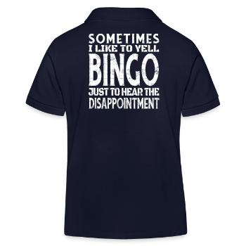 Bingo Player Bingo Jeu de bingo Jeux de bingo - Polo enfant bio Stanley/Stella - bleu marine - Dos