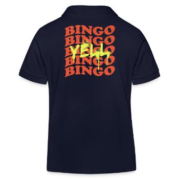 Bingo Player Bingo Jeu de bingo Jeux de bingo - Polo enfant bio Stanley/Stella - bleu marine - Dos