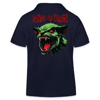 Dämonen-Ork, Reißzähne des Zorns - Kinder Organic Poloshirt Mini Sprinter von Stanley/Stella - Navy - Hinten