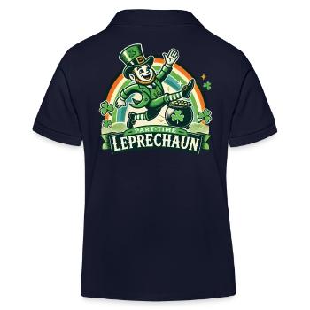 Leprechaun à temps partiel de la Saint-Patrick - Polo enfant bio Stanley/Stella - bleu marine - Dos
