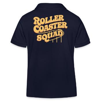 Roller Coaster Squad Achterbahn Fans - Kinder Organic Poloshirt Mini Sprinter von Stanley/Stella - Navy - Hinten
