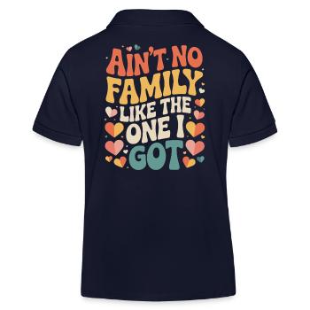 Keine Familie Wie Meine Eigene - Kinder Organic Poloshirt Mini Sprinter von Stanley/Stella - Navy - Hinten
