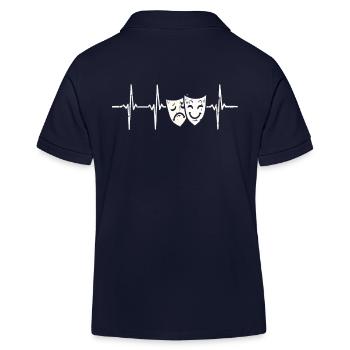 Herzschlag Theater - Kinder Organic Poloshirt Mini Sprinter von Stanley/Stella - Navy - Hinten