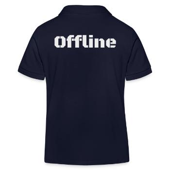 Offline - Kids Organic Polo Shirt by Stanley/Stella - navy - Back