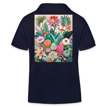 Floraison - Polo enfant bio Stanley/Stella - bleu marine - Dos
