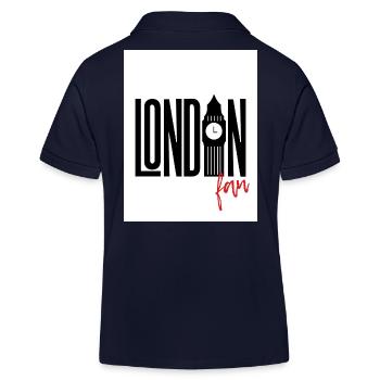 London Fan - Kinder Organic Poloshirt Mini Sprinter von Stanley/Stella - Navy - Hinten