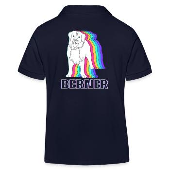 Berner Sennenhund - Kinder Organic Poloshirt Mini Sprinter von Stanley/Stella - Navy - Hinten