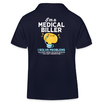 Codeur médical - Polo enfant bio Stanley/Stella - bleu marine - Dos