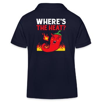 Jalapeno Chipotle Chilli Chili Pepper Hot Chili - Kids Organic Polo Shirt by Stanley/Stella - navy - Back