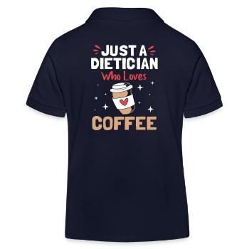 Diététicien Diet Café - Polo enfant bio Stanley/Stella - bleu marine - Dos