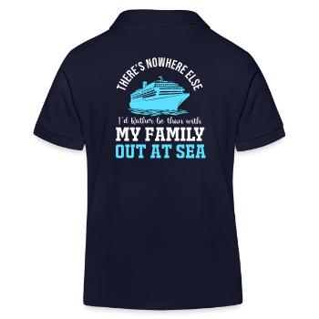 Bateau de croisière - Polo enfant bio Stanley/Stella - bleu marine - Dos