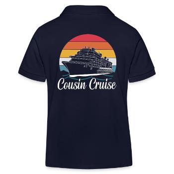 Cousins Croisière Bateau de croisière - Polo enfant bio Stanley/Stella - bleu marine - Dos
