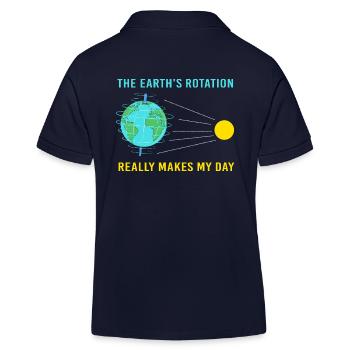 Earth Day - Kinder Organic Poloshirt Mini Sprinter von Stanley/Stella - Navy - Hinten