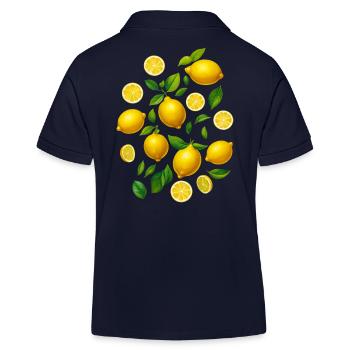 Citrons - Polo enfant bio Stanley/Stella - bleu marine - Dos