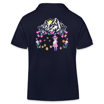 Montagnes Montagnes Printemps Pâques Tyrol Autriche - Polo enfant bio Stanley/Stella - bleu marine - Dos