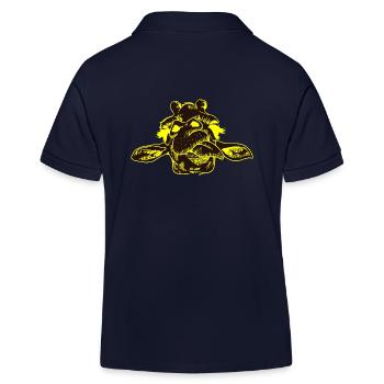 Giraffe Giraffen Safari - Kinder Organic Poloshirt Mini Sprinter von Stanley/Stella - Navy - Hinten